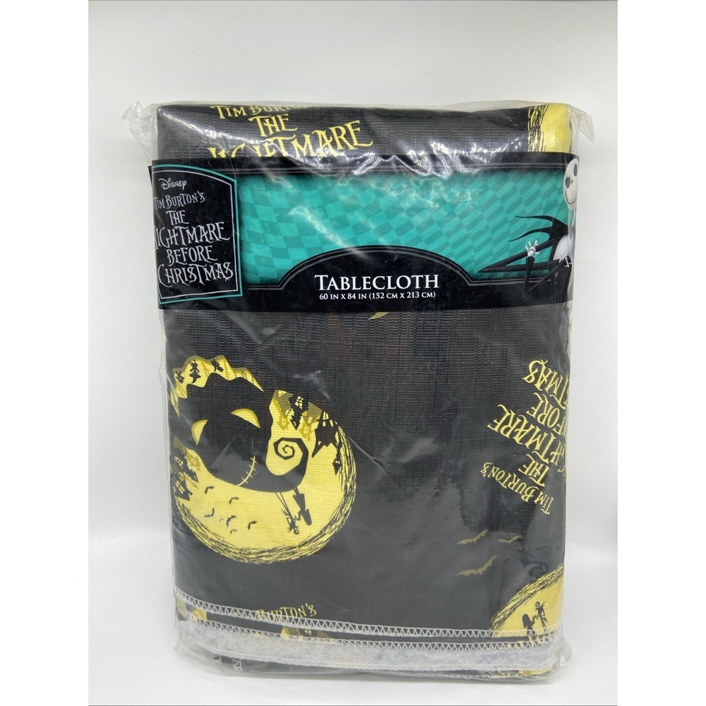 Disney Nightmare Before Christmas Tablecloth Jack Skellington 60x84 PEVA New